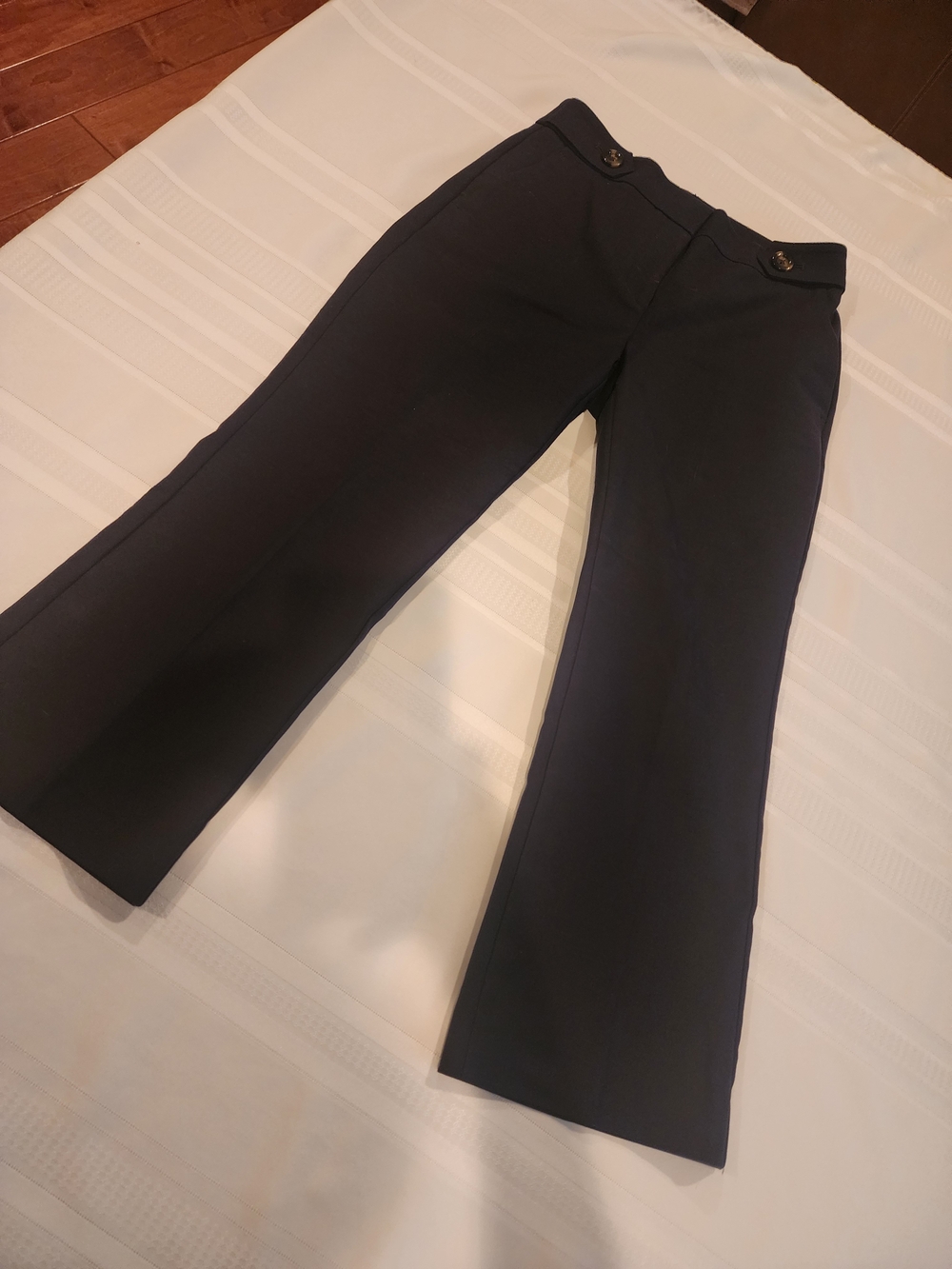 Ann Taylor Petite Navy Tailored Trousers